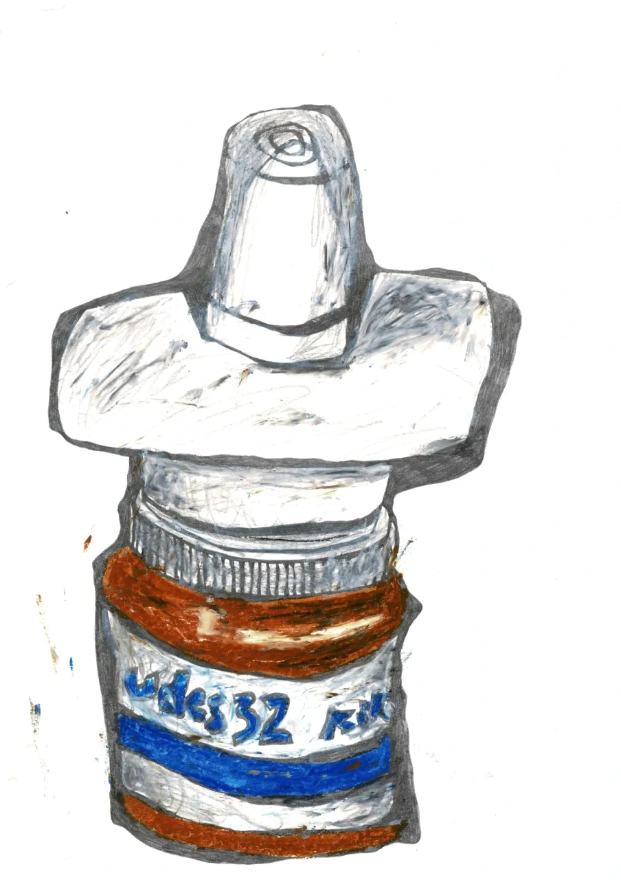 Einhundertsechzig – Oil pastel on paper · 29.7 × 42 cm